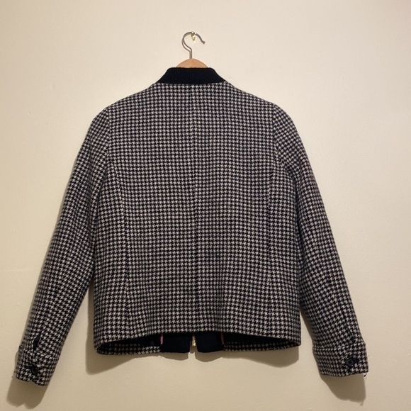 J. Crew Black and White Bomber Jacket - Picture 6 of 10